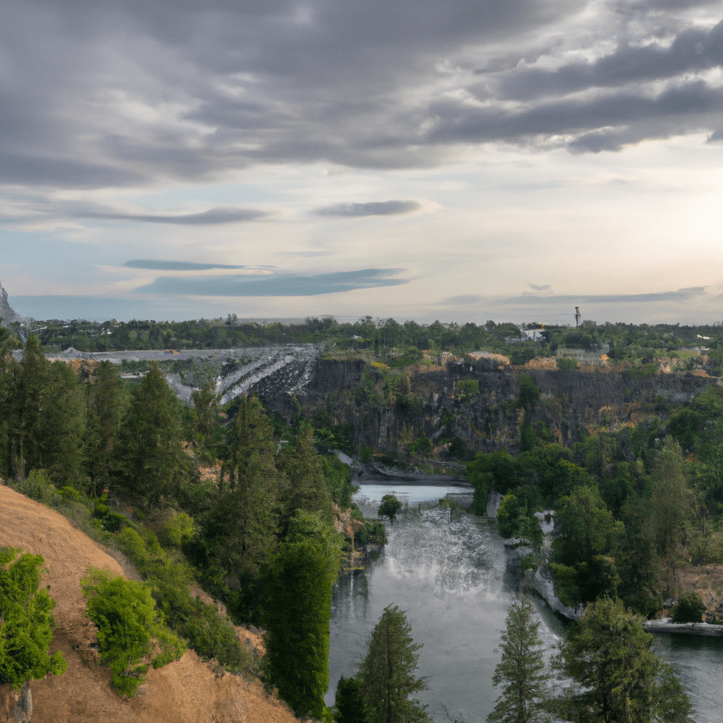 A wide scenery scene of a landscape in Spokane, WA A wide scenery scene of a landscape in Spokane, WA